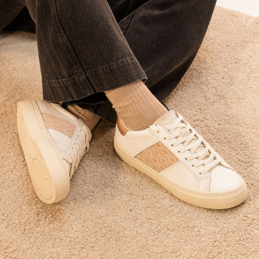 N'GO Sneaker Na Sang Classic – pink metallisierte Edition mit Glanzeffekt