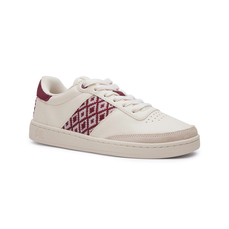 Saigon Classic Burgunderrot – stylische Sneaker mit robuster Naturkautschuksohle.