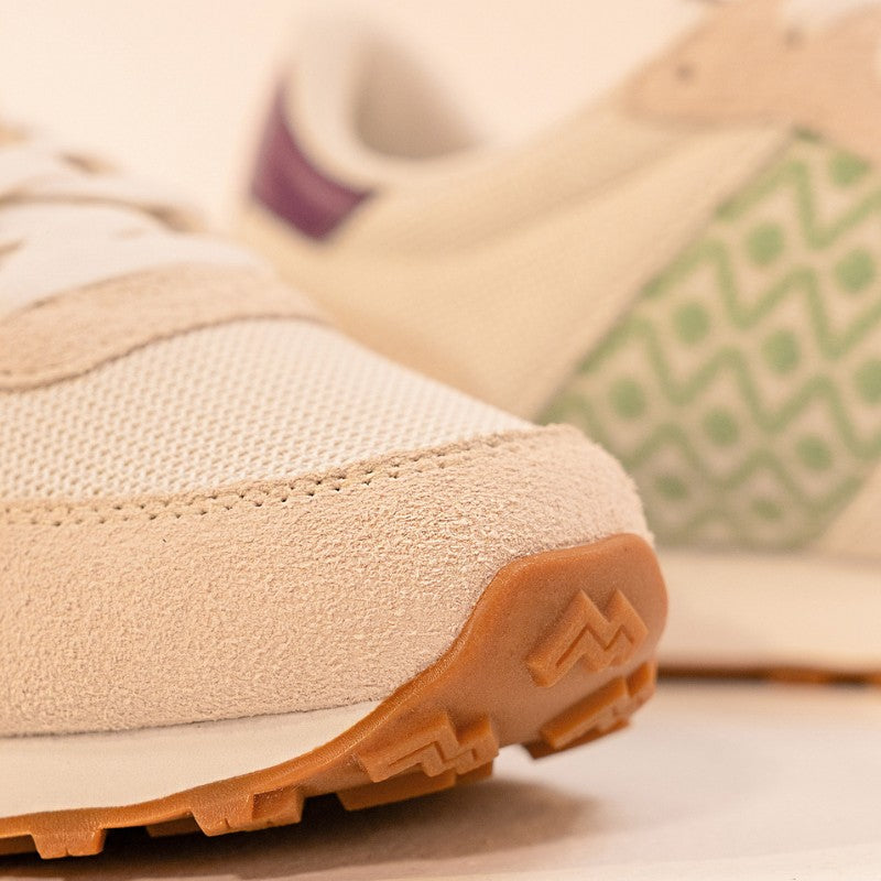 N'GO Laufschuh Hoi An in Minzgrün-Violett – nachhaltig und bequem