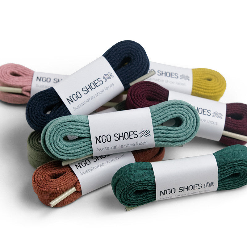 Stahlblau Schnürsenkel