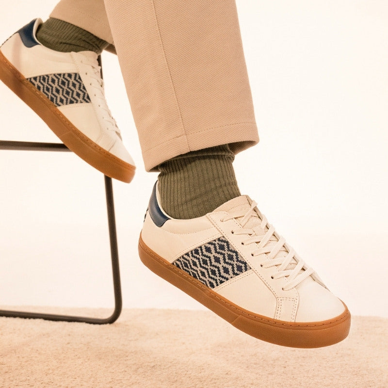 N'GO Na Sang Classic – Fairtrade-Sneaker in blauem Canvas für Damen und Herren