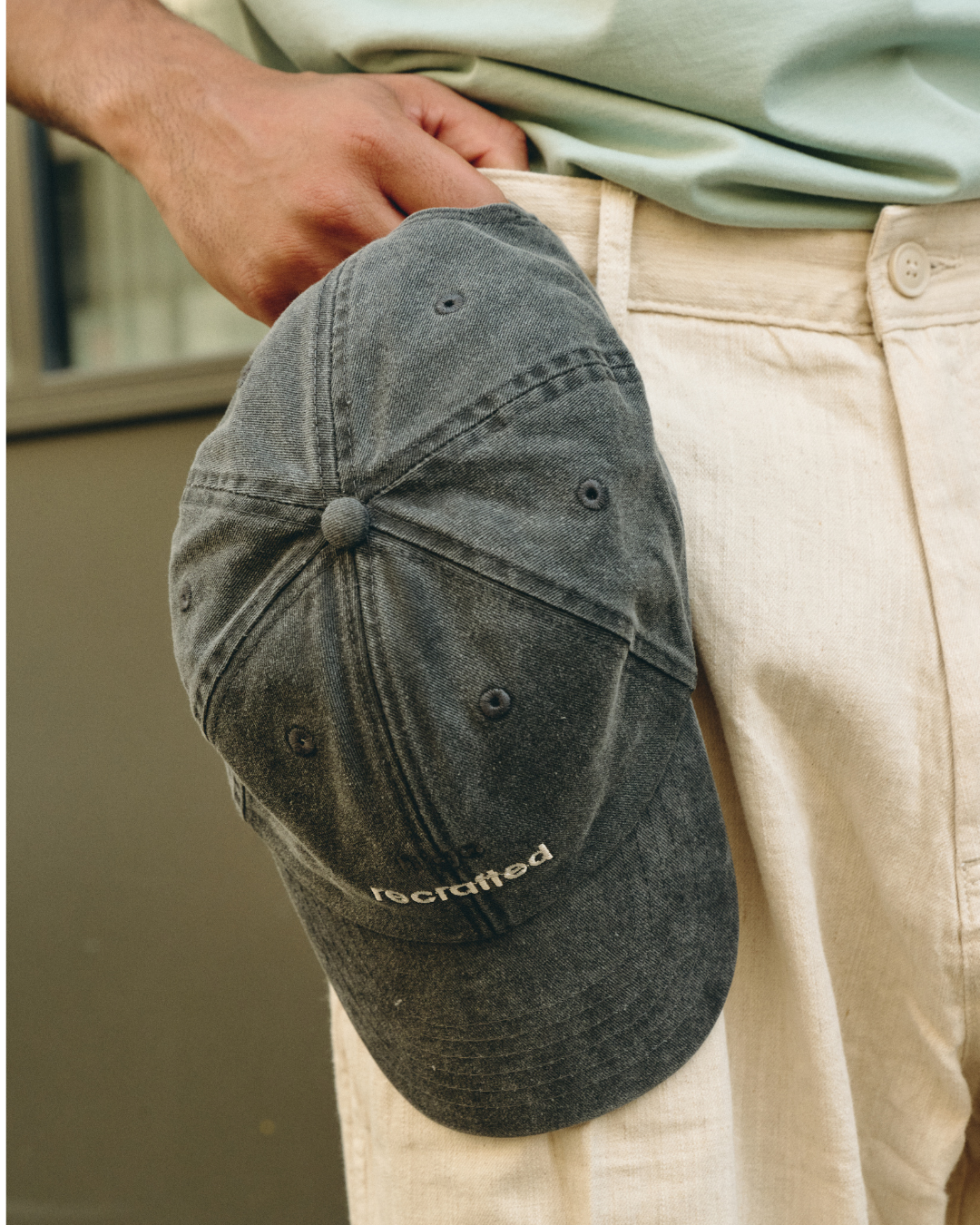 UNISEX-CAP RECRAFTED SCHWARZ