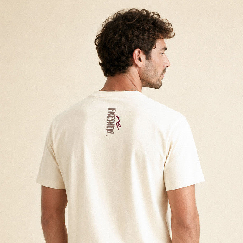 HERREN-T-SHIRT RECRAFTED NATURWEISS