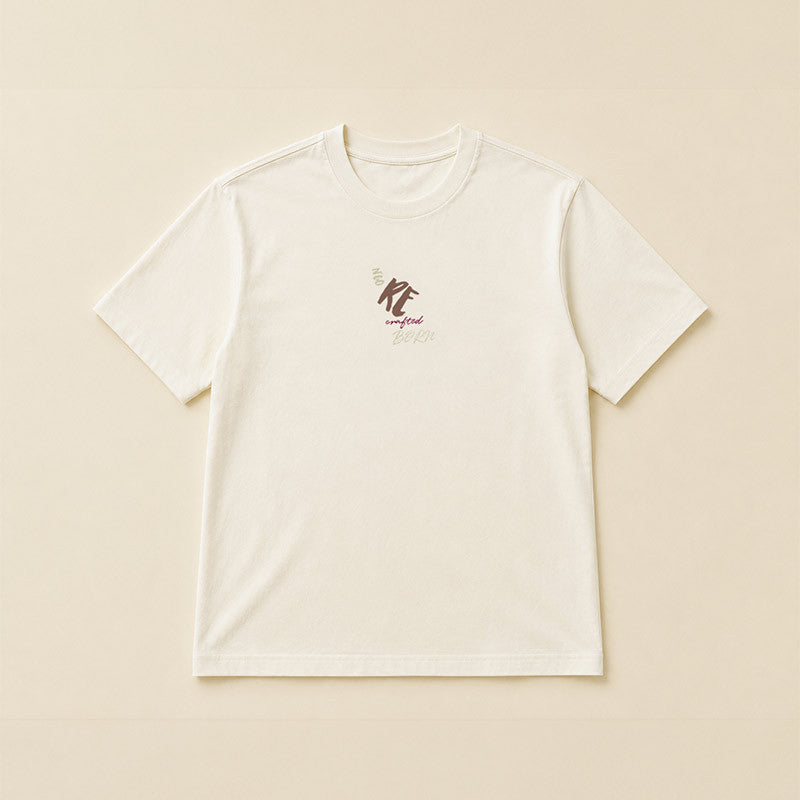 HERREN-T-SHIRT RECRAFTED NATURWEISS