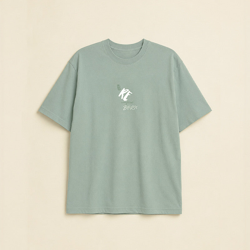 HERREN-T-SHIRT RECRAFTED MANDELGRÜN
